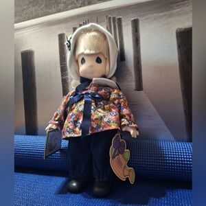 Floral Outfit Doll with Blue Pants precious moments